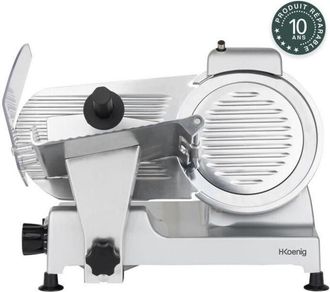 H.Koenig Hkoenig - Afiladora De Carne - H.koenig - Msx220 - 240 W - Lama De 220 Mm - Grosor Ajustable 0-12 Mm