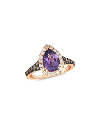 Le Vian 14K Rose Gold 2.19 ct. tw. Diamond & Amethyst Cocktail Ring