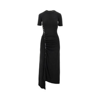 Paco Rabanne Abito in jersey arricciato - - Dresses - Donna - Nero - M