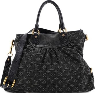 Louis Vuitton Neo Cabby denim GM handtas - Zwart