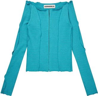 KERNEMILK Spring cardigan - women - Cotton/Elastane - 1 - Blue