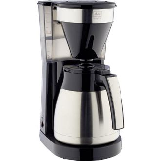 MELITTA Easy Top Therm Cafetera De Filtro Negra Acero Inoxidable