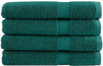 vidaXL Toallas De Sauna Solund 4 Unidades Verde 80x200 Cm 600 Gsm Vidaxl