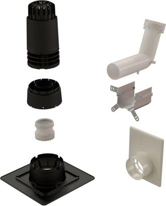 Ubbink Kit renolux &Oslash;80 ocre de syst&egrave;me &eacute;tanche C3/C9 Ubbink 184445