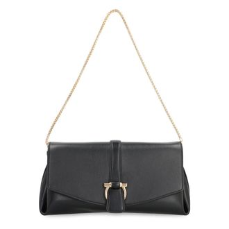 Ferragamo Tassen, Dames, Zwart, ONE Size, Leer, M Leather Crossbody Tas
