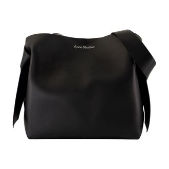 Acne Studios Unisex Shoulder Bag Black Calfskin