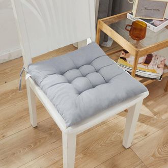 OEM Coj&iacute;n Para Silla, Coj&iacute;n Grueso De Color Liso Para Silla De Comedor, Ideal Para Restaurantes Y Oficinas, Gris, 40x40cm-crezuo