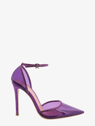Gianvito Rossi D&eacute;collet&eacute; in pvc con profili strass - GIANVITO ROSSI - gender_Woman