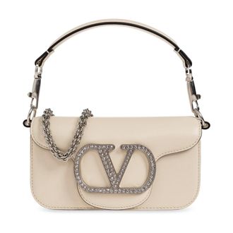 Valentino Garavani Dames, Tassen, Beige, Maat: ONE Size Leer