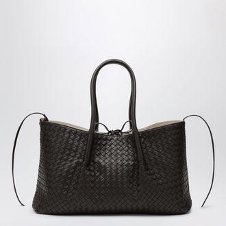 Bottega Veneta Pinacoteca large bag in espresso/&eacute;cru