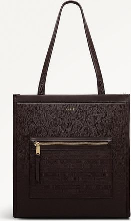 Radley London Alba Place Leather Medium Ziptop Tote Bag in Dark Oak - 111938