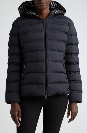 Moncler Alete Hooded Down Puffer Jacket in Black at Nordstrom, Size 5