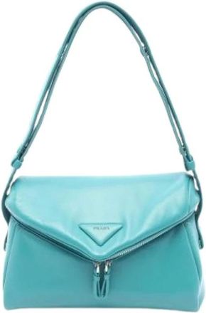 Prada Pre-owned Shoulder Bags, female, Green, Size: ONE SIZE Pre-owned Vintage Shoulder Bag