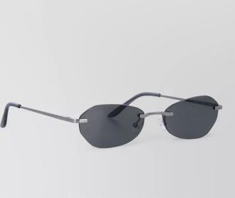 Our Legacy minimal urban rimless metal acetate sunglasses