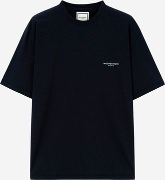 Wooyoungmi Baumwoll-T-Shirt mit Logo