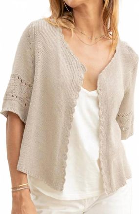 Wooden Ships Womens Calliope Cardigan In Khaki
