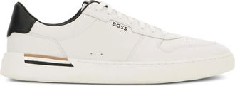 HUGO BOSS Sneakers Clint con inserti in pelle - Bianco