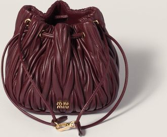 Miu Miu Matelassé nappa leather pouch