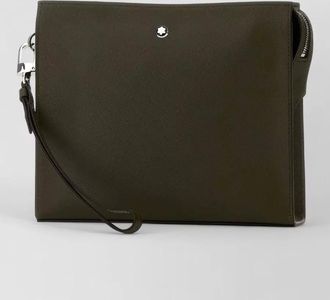 Montblanc sartorial leather clutch bag wrist strap
