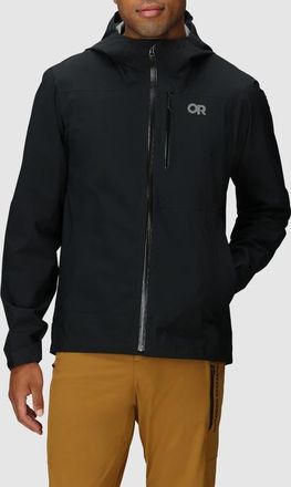 Outdoor Research Freewheel Stretch Rain Jacket in Black at Nordstrom, Size Xx-Large