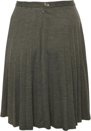 Burberry Midi-plooirok - Grijs