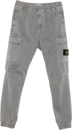 Stone Island Cargo Broek - Heren - Slim Fit Broeken - Grijs - W31 - Katoen - Broeken