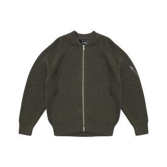 Comme Des Gar&ccedil;ons C&aacute;rdigan con cremallera - Knitwear - Hombre - Verde - M