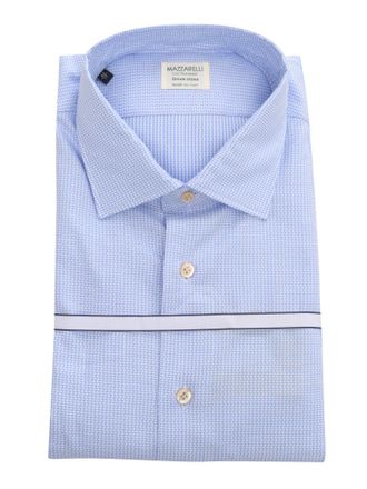 Mazzarelli Geometric Pattern Cotton Shirt