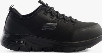 Skechers Womens Skechers Work 108075EC ARCH FIT SR - EBINAL Womens Safety Trainers Black - Size: 5.5