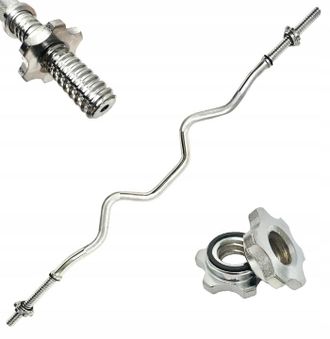 OEM Barra De Pesas Fuertemente Curvada De 120 Cm Y 25 Mm De Grosor, De Acero