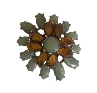 Monet Crystal Embellished Brooch