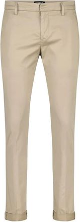 Dondup Katoenen Gaubert Chinos Made in Italy - Heren - Slim Fit Broeken - Beige - W31 - Katoen - Broeken