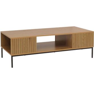 Hhg Porta tv HHG 294, tavolino porta tv Scaffale porta tv, mdf melaminico 39x120x60cm, naturale