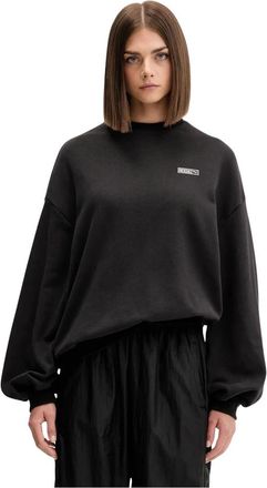 Puma X Ros&eacute; Oversized Crew - Dames - Sportshirts - Zwart - L - Katoen - Fitness