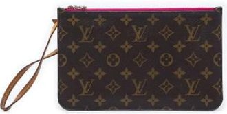 Louis Vuitton Tweedehands Canvas Louis Vuitton tassen - Dames - Vintage Clutch - Bruin - ONE Size - Vintage