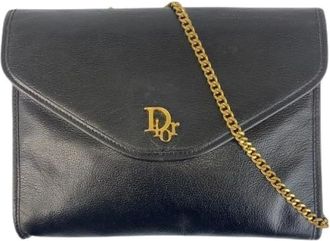 Dior Pre-owned Clutches, female, Black, Size: ONE SIZE Pre-owned Leather Shoulder Bag