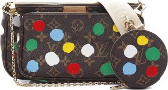Louis Vuitton x Yayoi Kusama Borsa mini Pochette Accessoires 2021 - Marrone