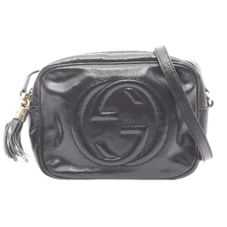 Gucci Pre-owned Cross Body Bags, female, Blue, Size: ONE SIZE Pre-owned Soho Patent Shoulder Bag