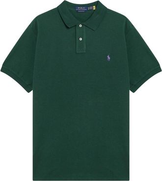 Polo Ralph Lauren Tops, Heren, Groen, XL, Katoen, Custom Slim-Fit Poloshirt