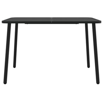 Berkfield Home Garden Table Anthracite 110x80x71 cm Steel in Black | Size: 110 x 80 x 71 cm
