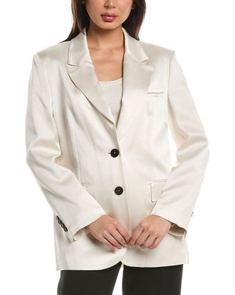 PESERICO Satin Blazer
