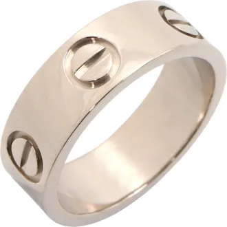Cartier Silver White Gold (18K) Band Ring (Pre-Owned)