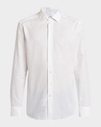 Etro Mens Tone on Tone Button-Front Shirt