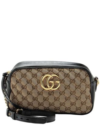 Gucci Matelass&eacute; Gg Marmont Small Camera Bag (Authentic Pre-Loved)