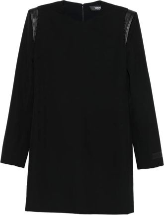 Versace Abito corto in lana - Nero