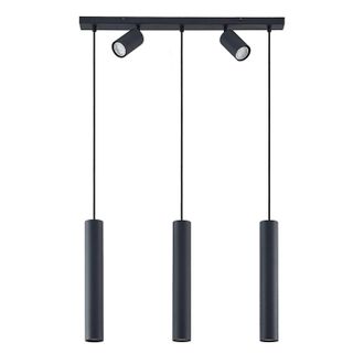 Lindby L&aacute;mpara Colgante sanad En Negro De Metal - Lindby