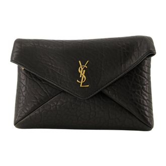 Saint Laurent Cassandre Small Chain Pouch - female - Saint Laurent - Shoulder Bags - Black - ONE SIZE - Bags