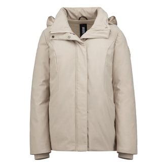 Bomboogie Chaqueta Cortavientos e Impermeable de Dos Tejidos - Jackets - Mujer - Beige - S