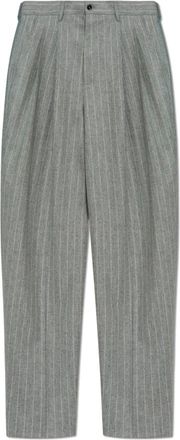 Dolce & Gabbana Wool Striped Broeken - Heren - Broeken - Grijs - Maat: L Wol