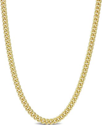 Delmar 18K Gold Plated Curb Chain Link Necklace in Yellow at Nordstrom Rack